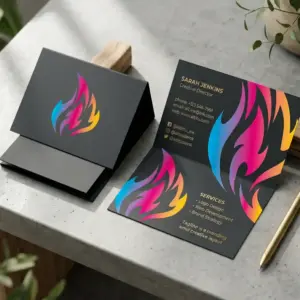 Folded Business Cards