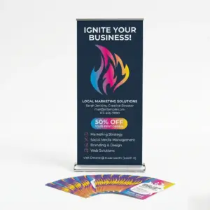 Retractable Banner Stand 33x80