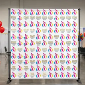 Step-and-Repeat Photo Backdrop Banner
